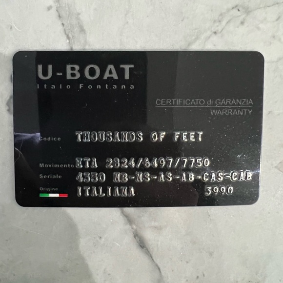 U-Boat Watch with Red Lens - Picture 4 of 5